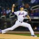 Jacob Degrom Pitching During A Game