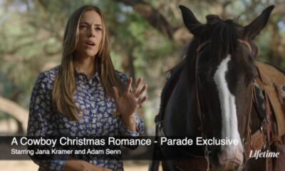 Jana Kramer Filming Movie With Horses