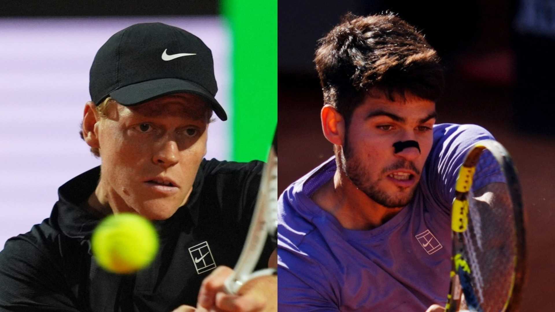 Jannik Sinner Carlos Alcaraz Italian Open 2025