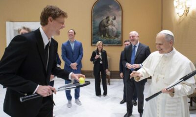 Jannik Sinner Pope Leo Xiv Tennis Visit