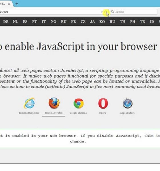 Javascript Disabled Computer Issues