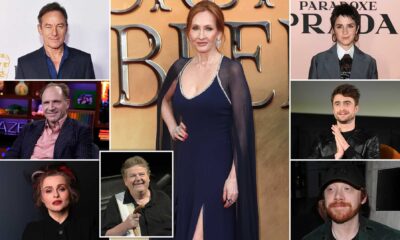 J.k. Rowling With Harry Potter Cast Controversy