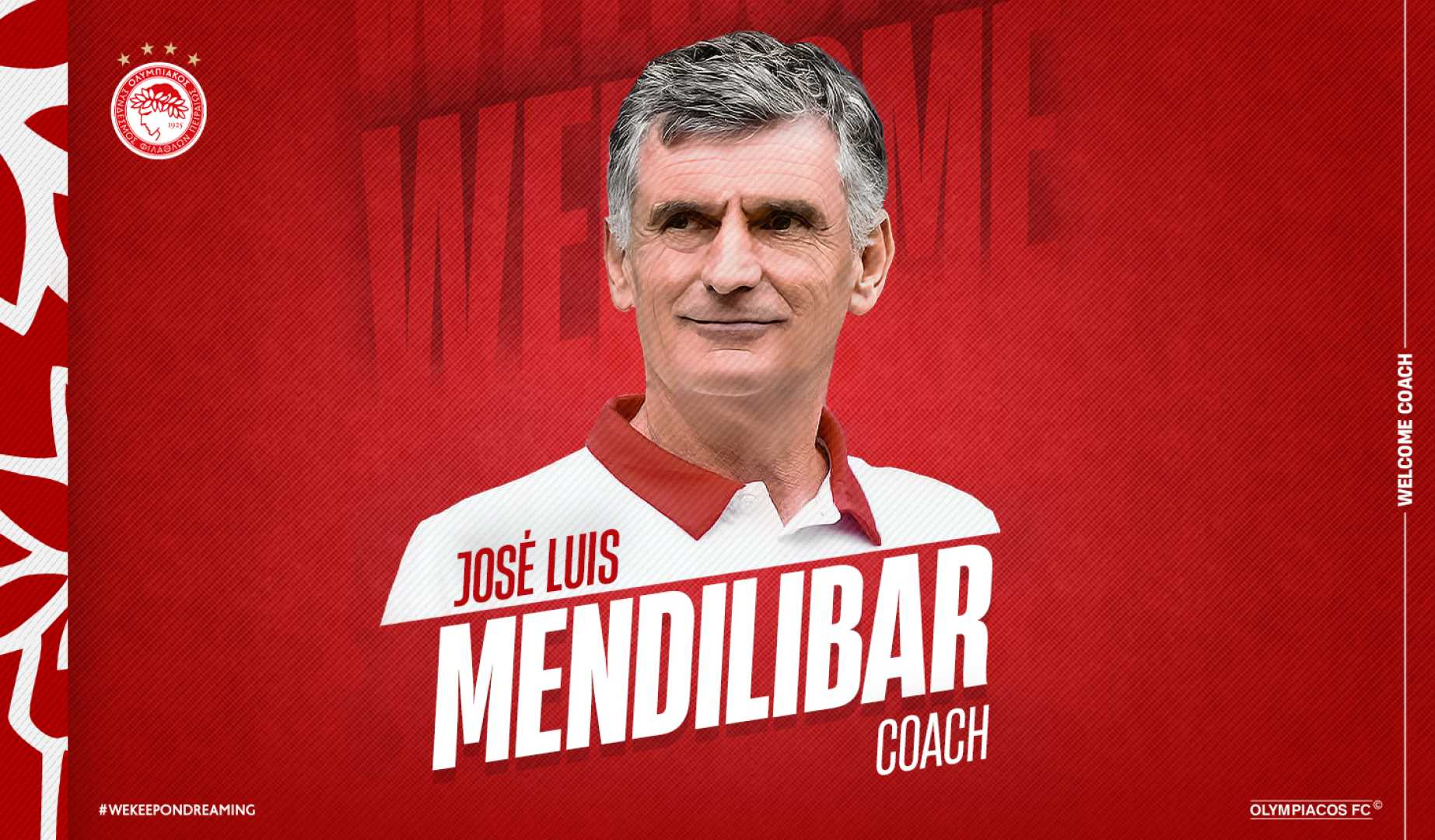 José Luis Mendilibar Olympiacos Coach