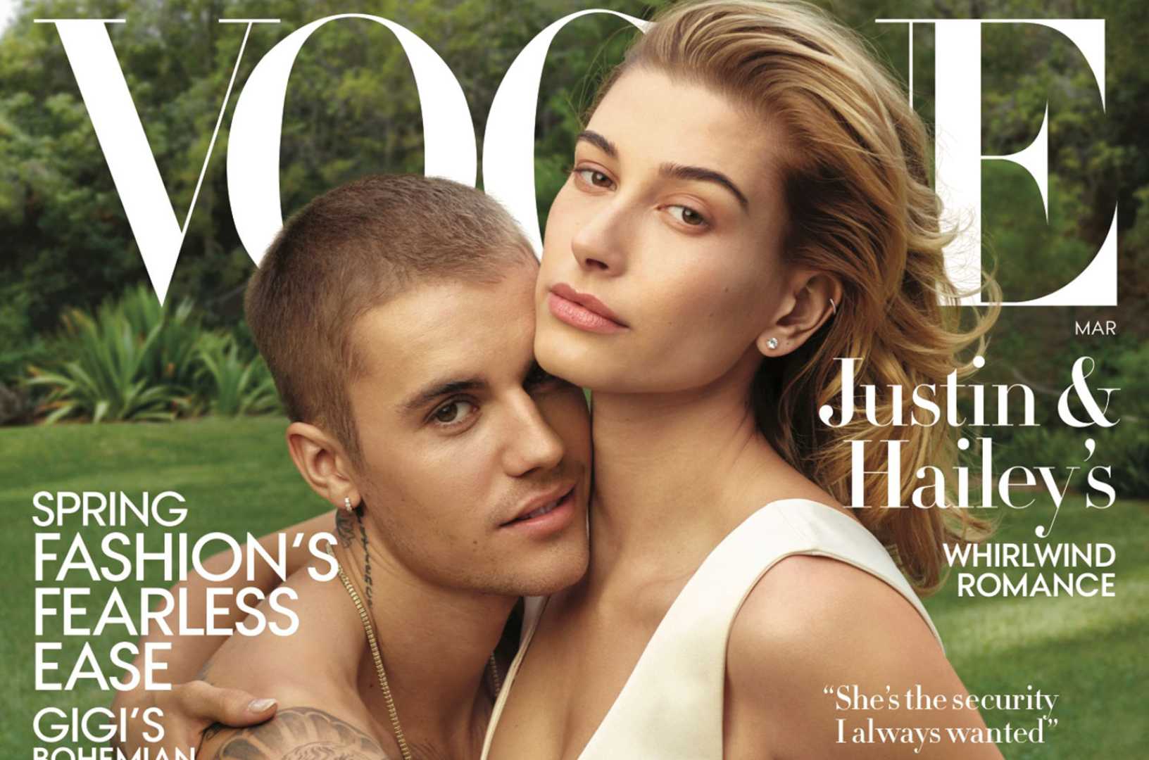 Justin Bieber Hailey Bieber Vogue Cover
