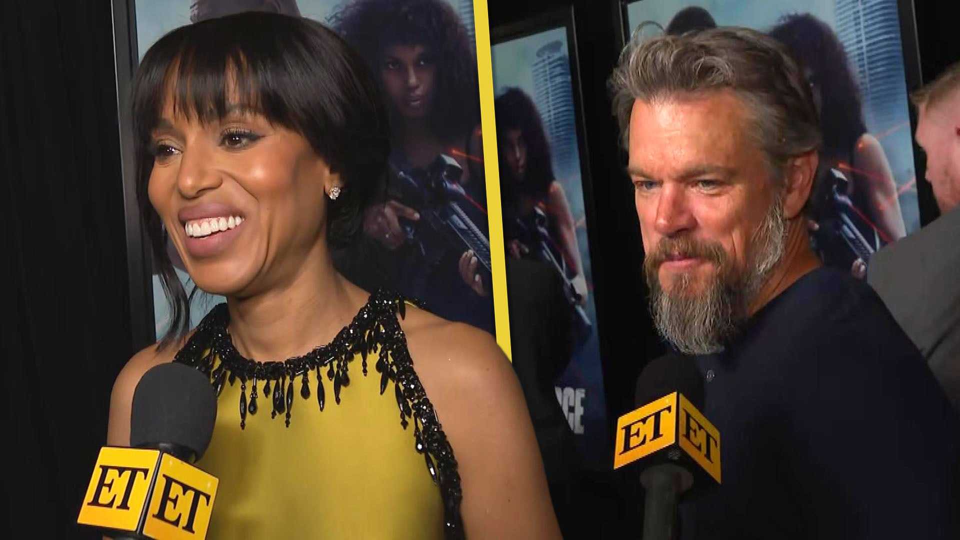 Kerry Washington Matt Damon Shadow Force Premiere