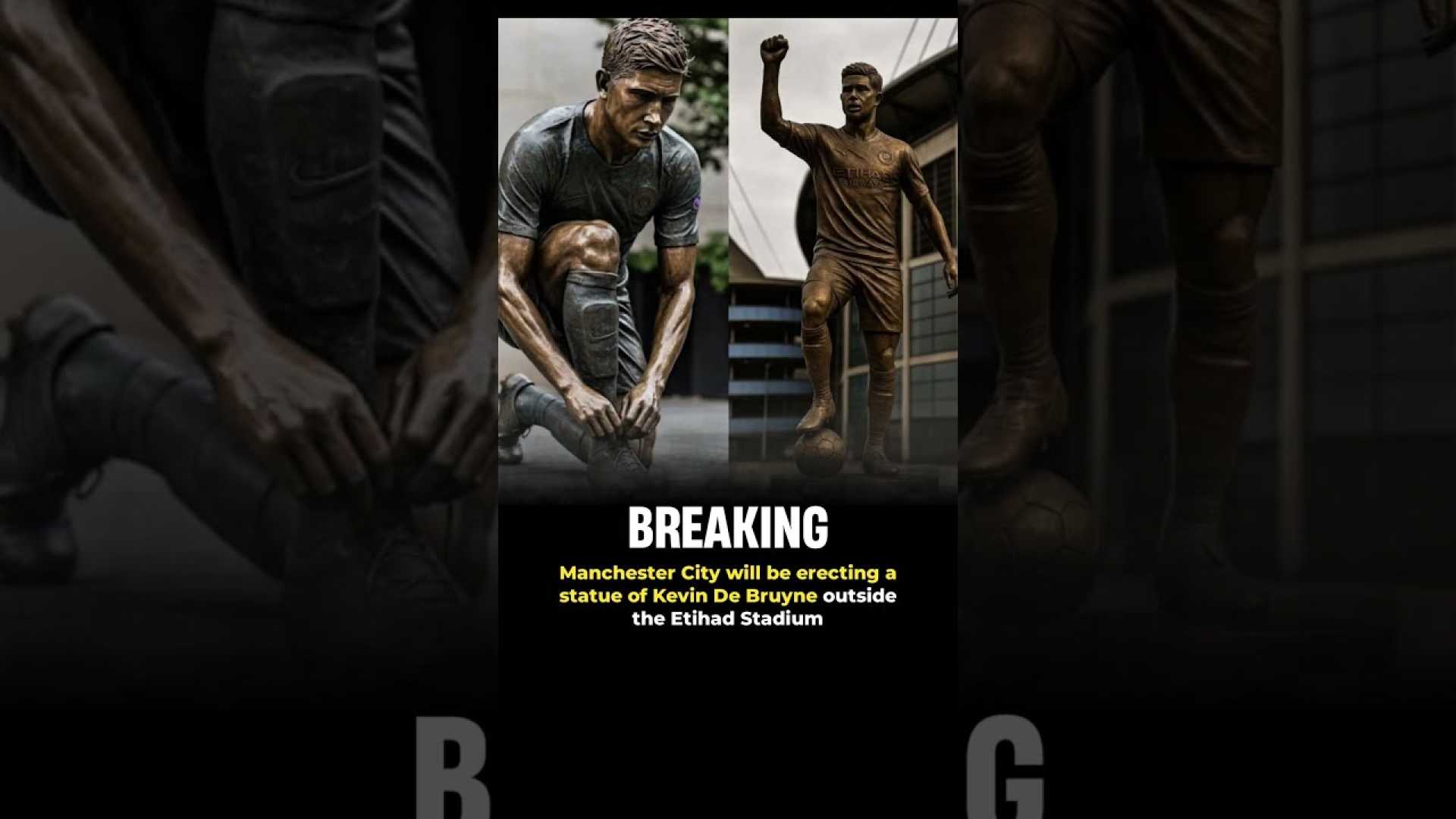 Kevin De Bruyne Manchester City Statue
