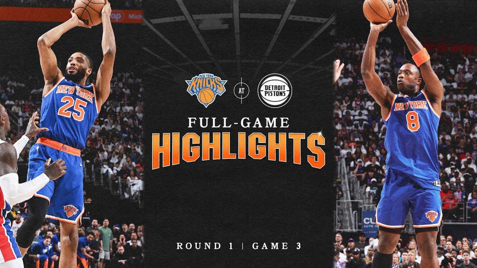 Knicks Pistons Nba Playoffs 2025