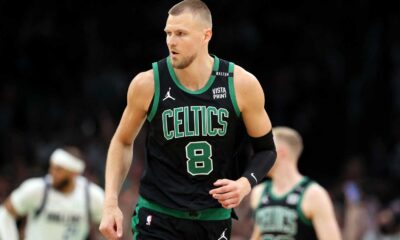 Kristaps Porzingis Nba Playoffs Boston Celtics