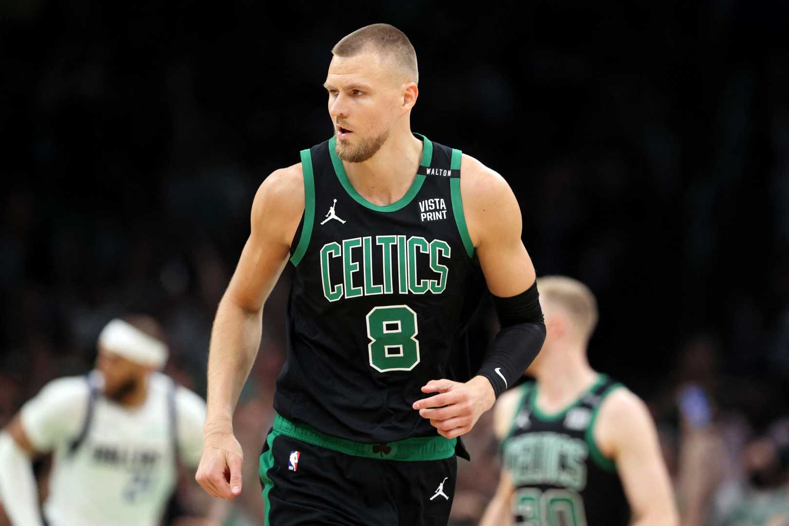 Kristaps Porzingis Nba Playoffs Boston Celtics
