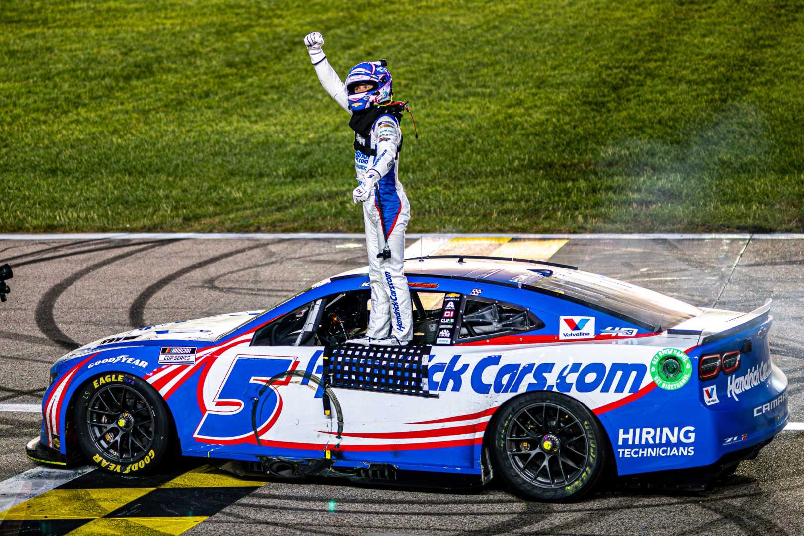Kyle Larson Kansas Speedway Race