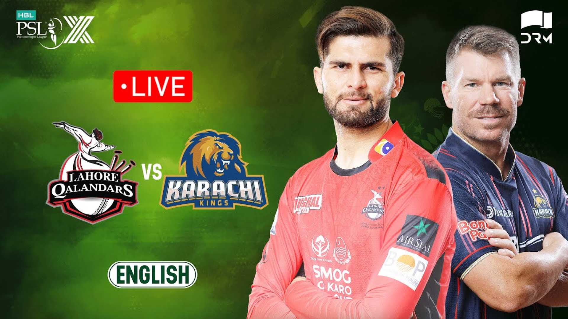 Lahore Qalandars Vs Karachi Kings Psl Match
