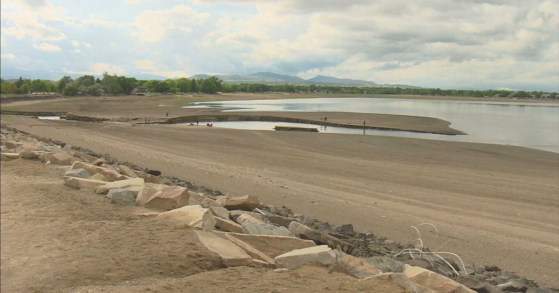 Lake Loveland Low Water Levels Colorado