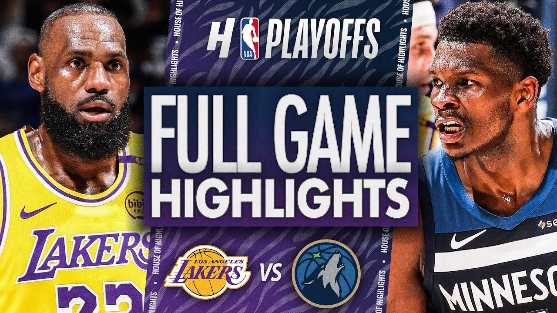 Lakers Timberwolves Nba Playoffs April 2025