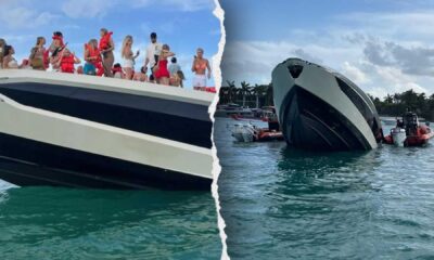 Lamborghini Yacht Sinking Miami Beach