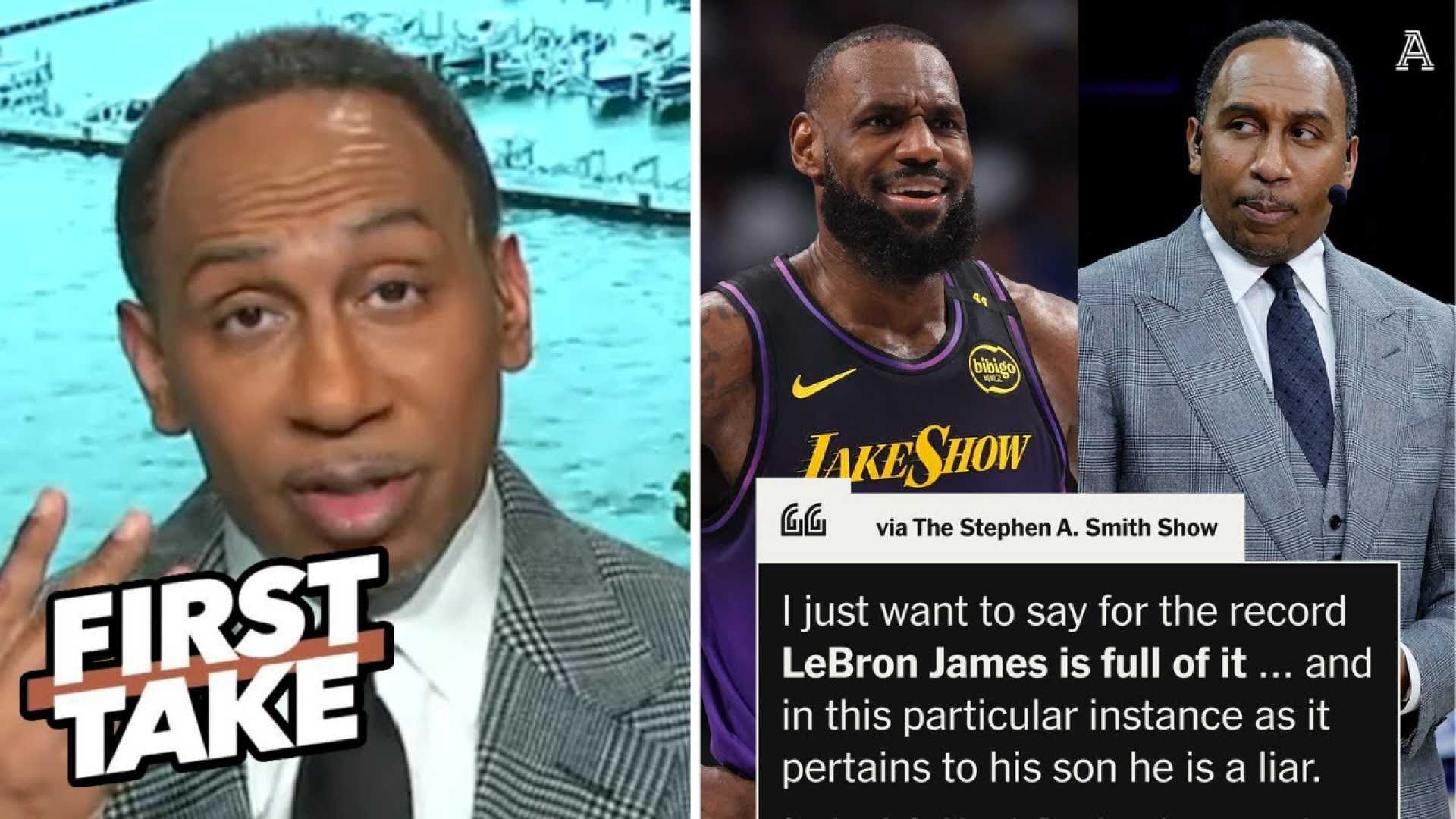 Lebron James And Stephen A. Smith On First Take