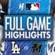 Los Angeles Dodgers Vs Miami Marlins Baseball Game