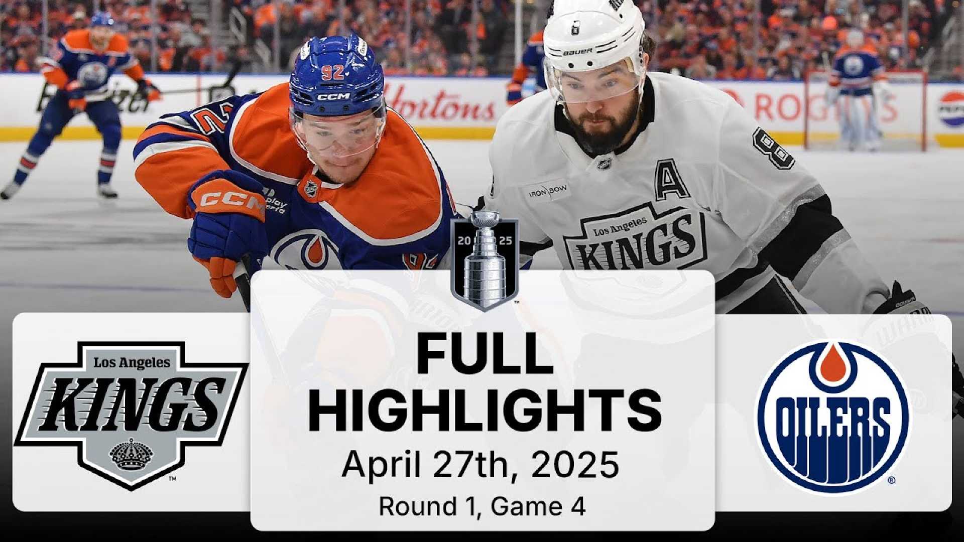 Los Angeles Kings Vs Edmonton Oilers Playoff Game