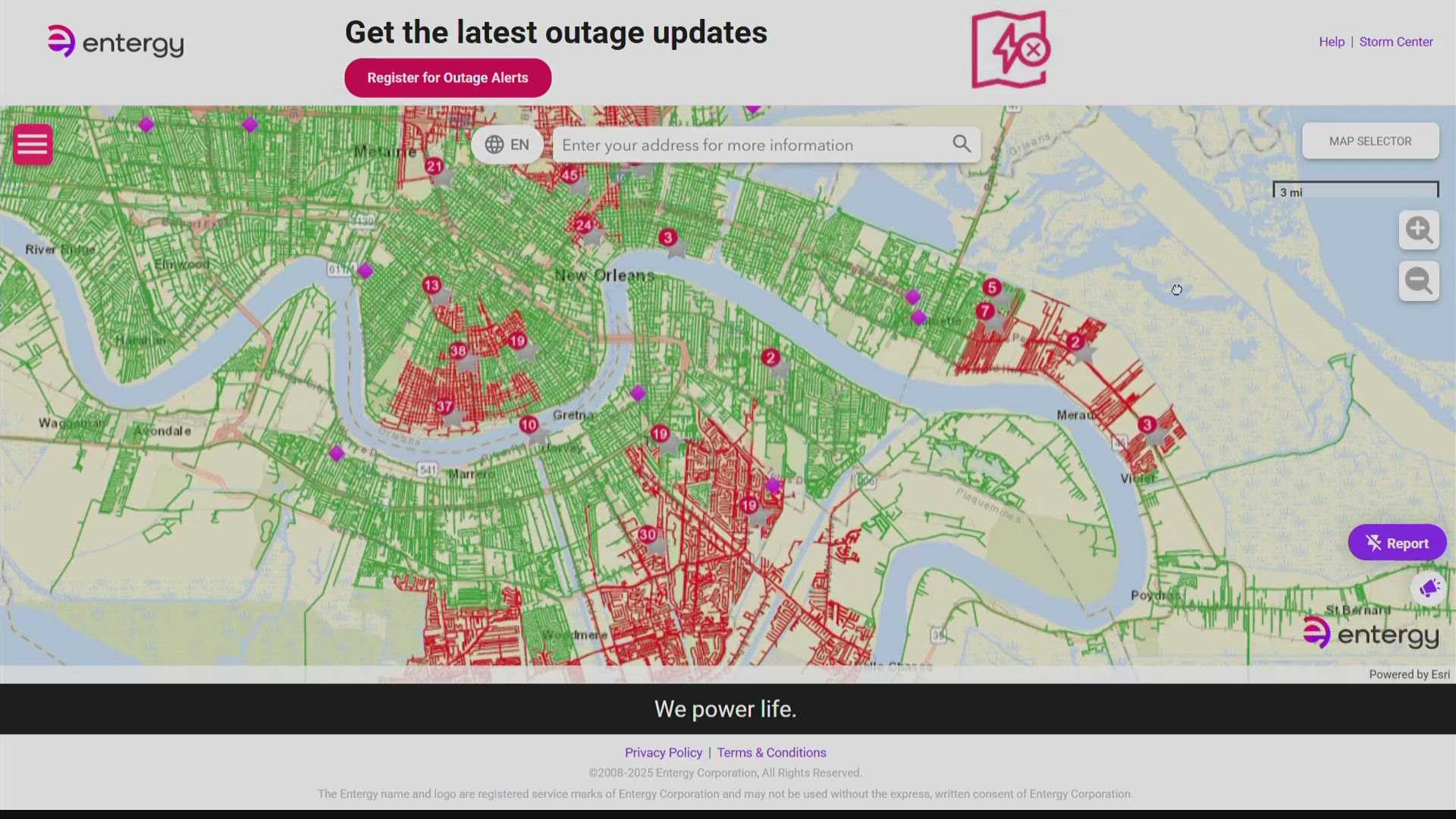 Louisiana Power Outage Entergy
