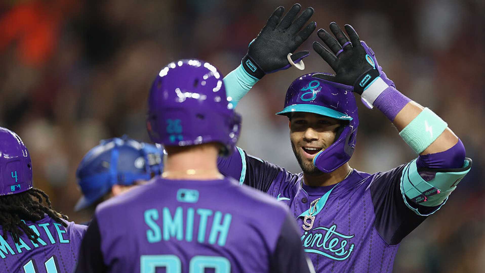 Lourdes Gurriel Jr. Celebrates Grand Slam Diamondbacks Dodgers