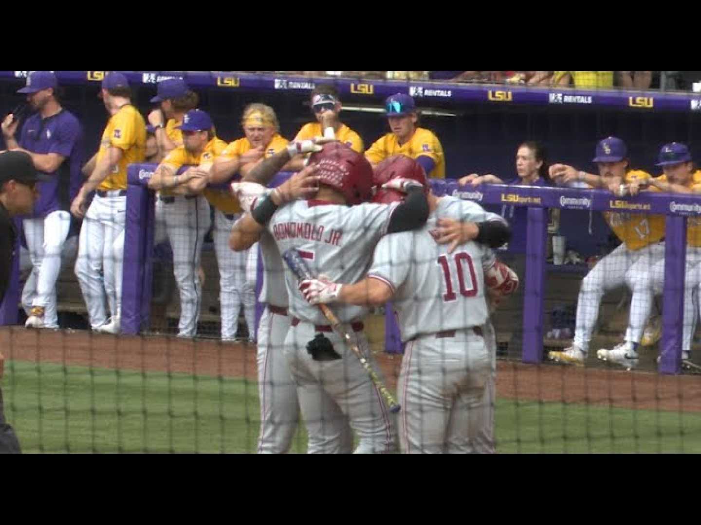 Lsu Tigers Baseball Team In Action