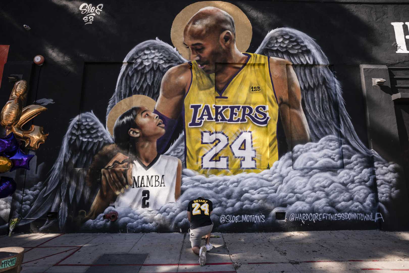 Luka Dončić Kobe Bryant Mural Restoration