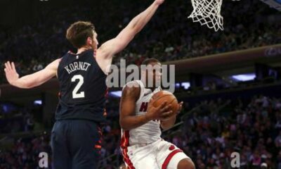 Luke Kornet Dunking In Game Against Miami Heat