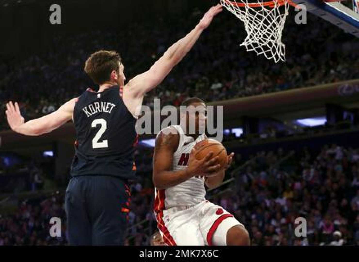 Luke Kornet Dunking In Game Against Miami Heat