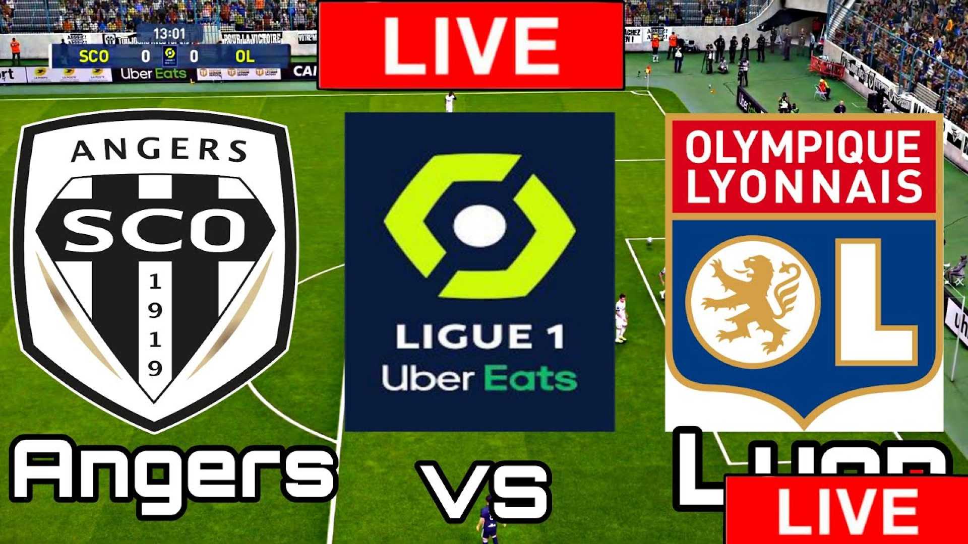 Lyon Vs Angers Ligue 1 Match
