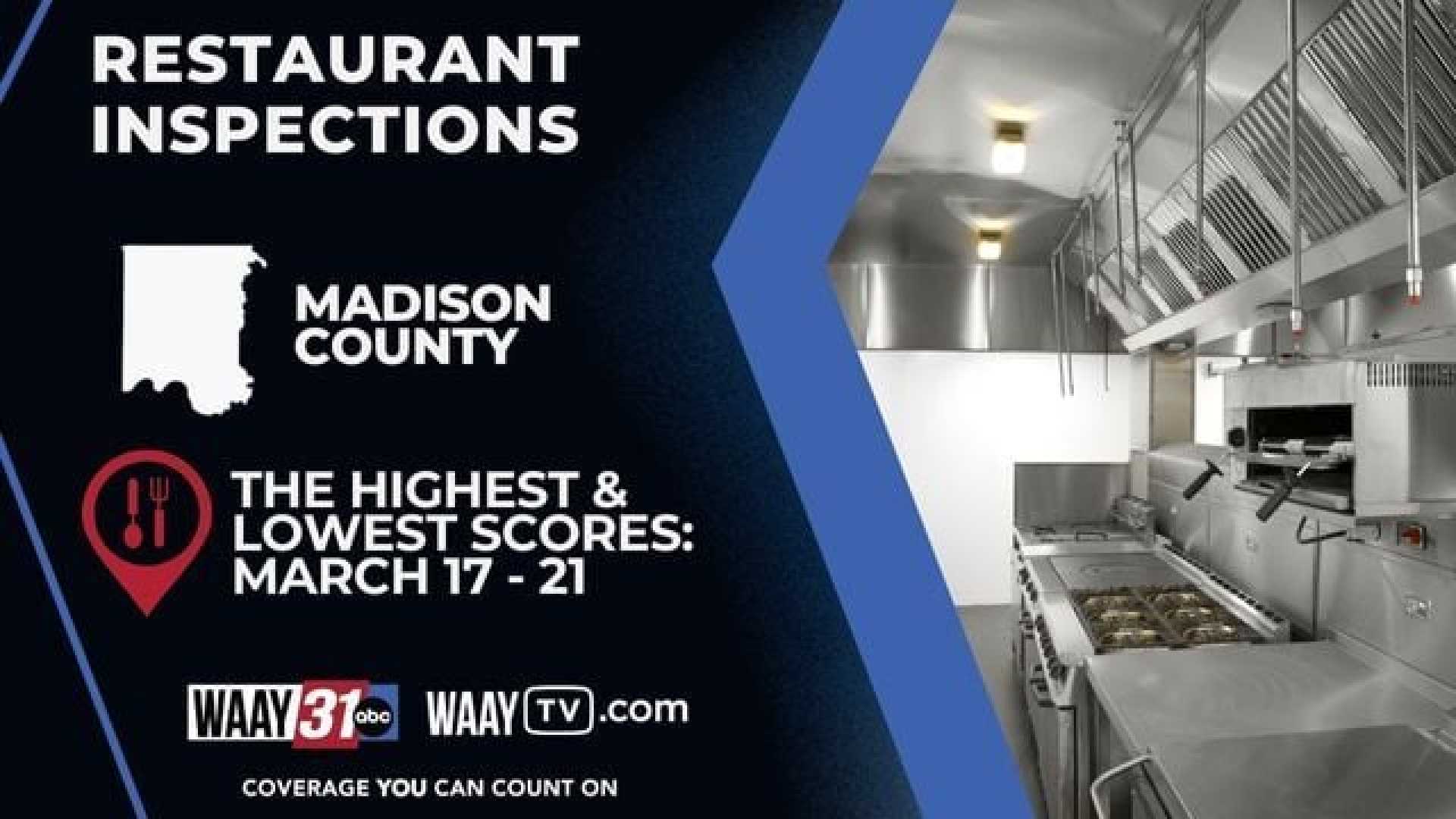 Madison County Health Inspection Scores