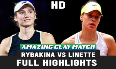 Magda Linette And Jelena Rybakina Tennis Match
