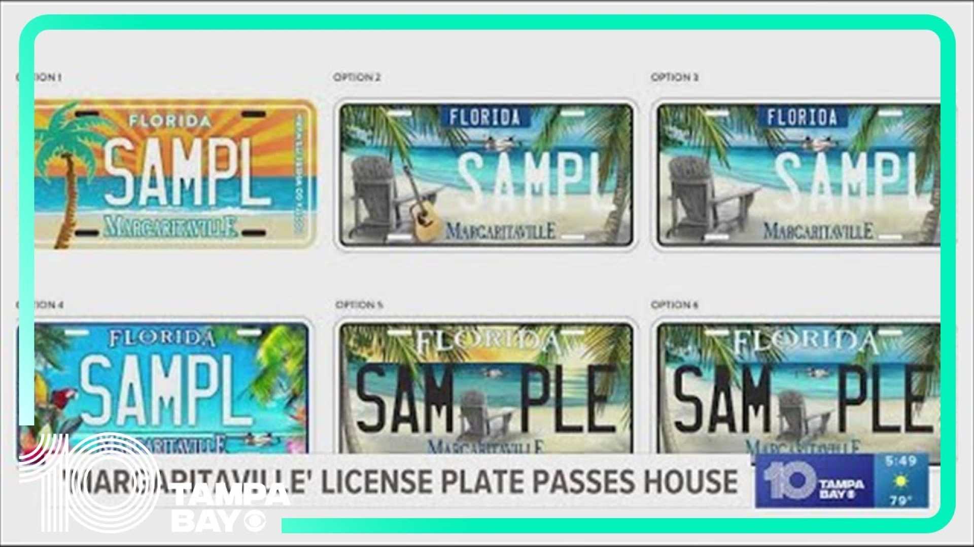 Margaritaville License Plate Design Florida