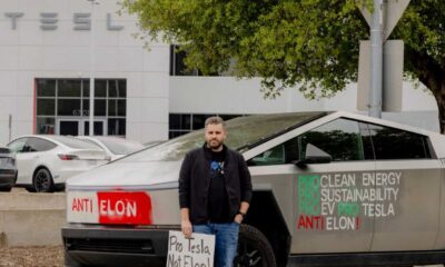 Matthew Labrot Tesla Protest