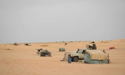 Mauritania Desert Landscape And Military
