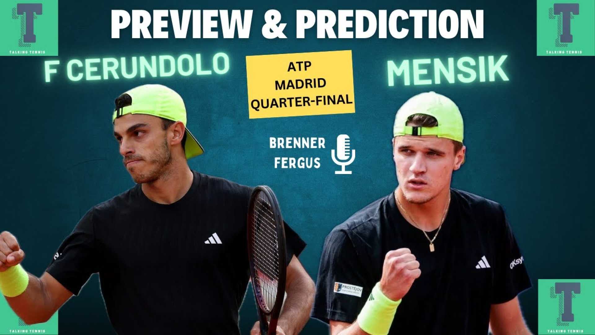 Mensik Cerundolo Quarterfinal Madrid Open 2025