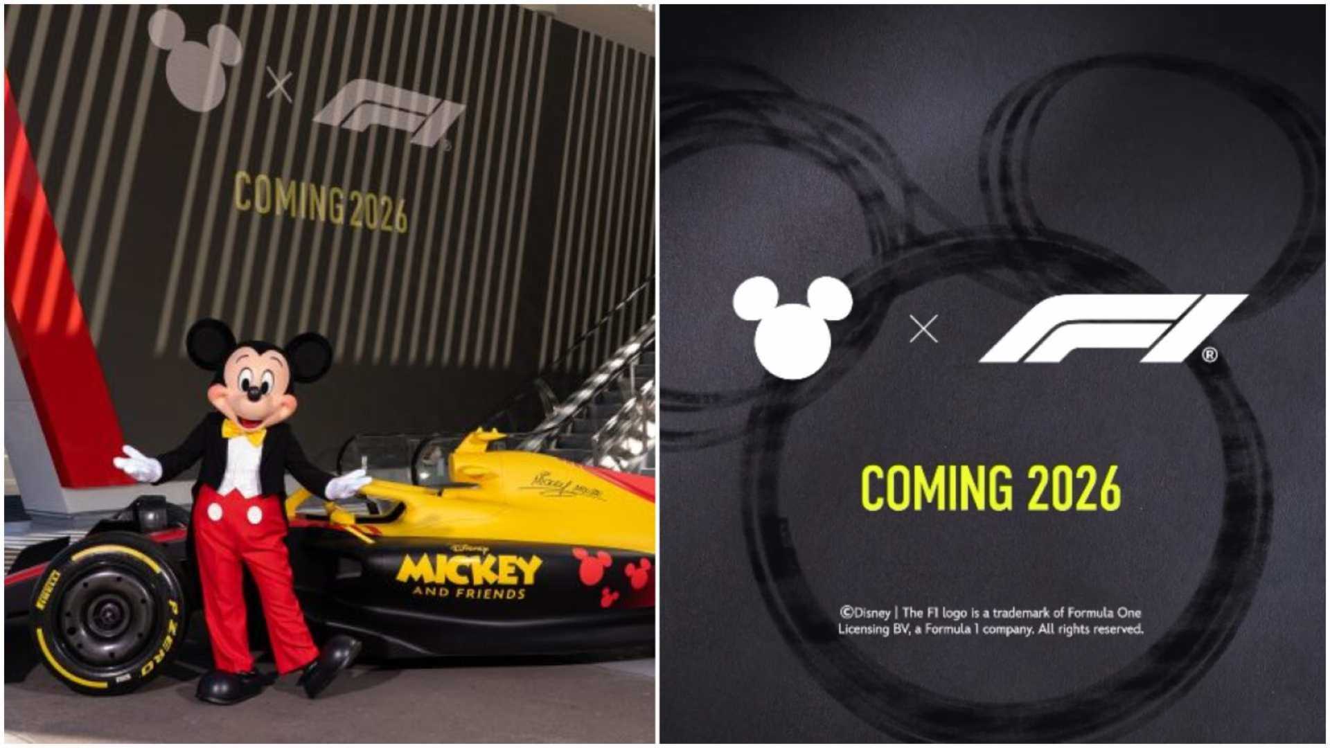 Mickey Mouse Formula 1 Collaboration