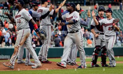 Minnesota Twins Baseball Players Celebrating