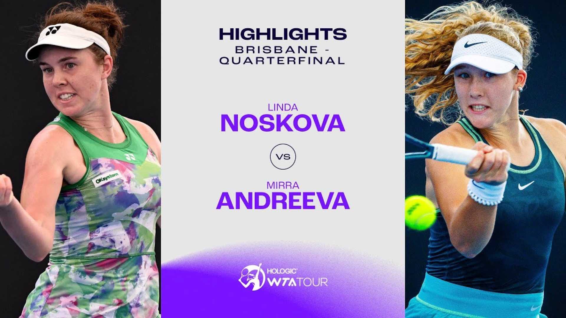 Mirra Andreeva Vs Linda Noskova Tennis Match