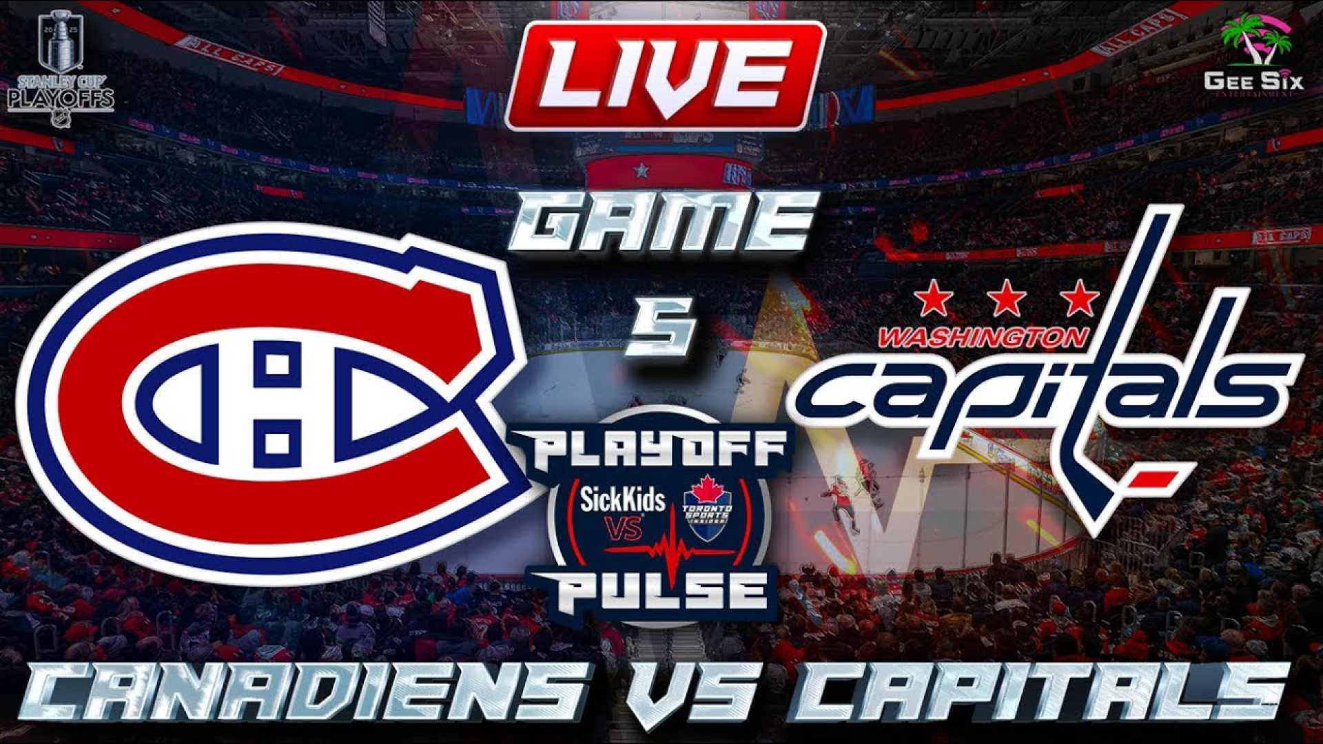 Montreal Canadiens Washington Capitals Playoff Game