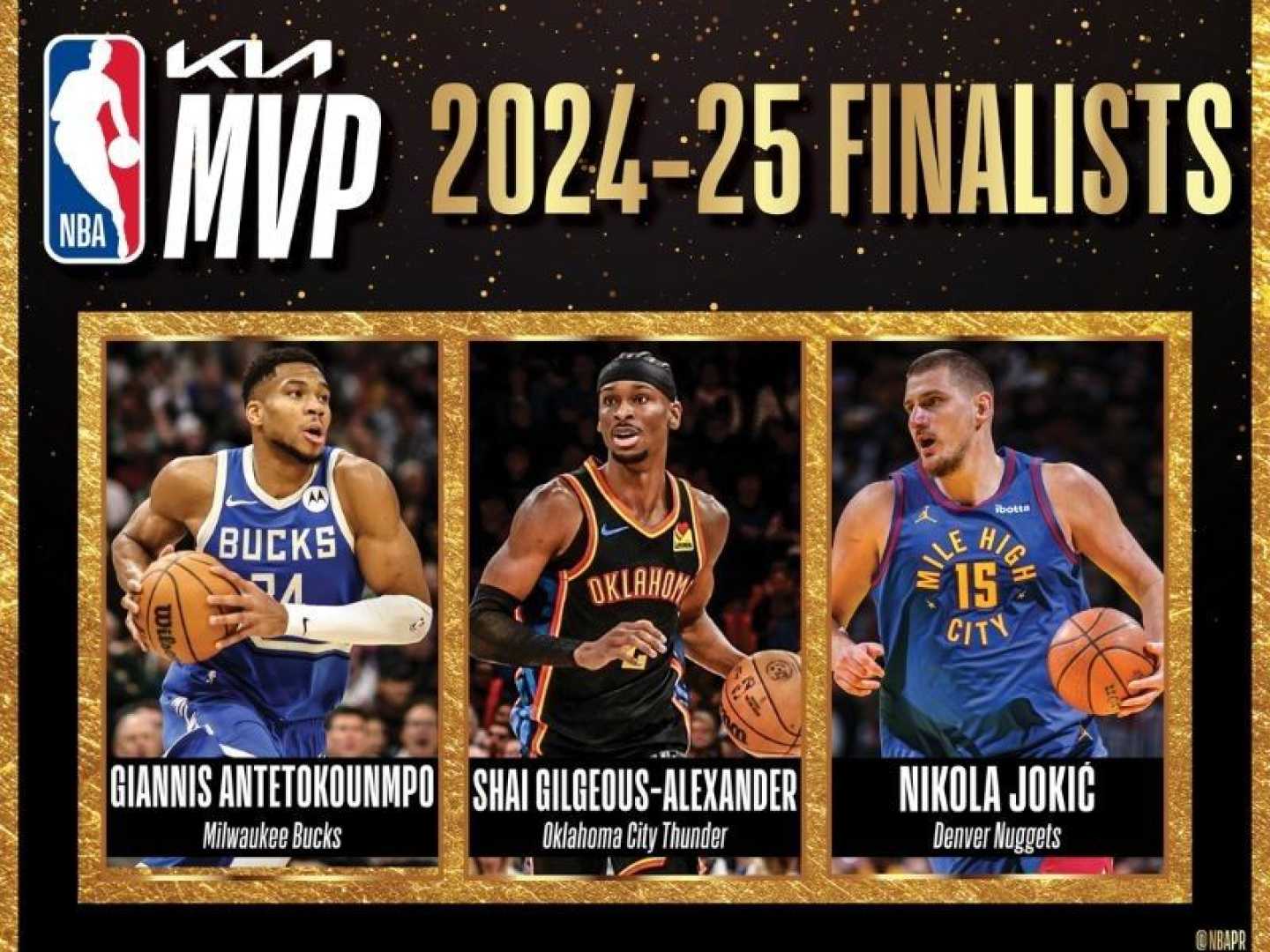 Mvp Finalists Nba Playoffs Jokić Gilgeous Alexander