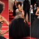 Naomi Campbell Fuori Premiere Red Carpet