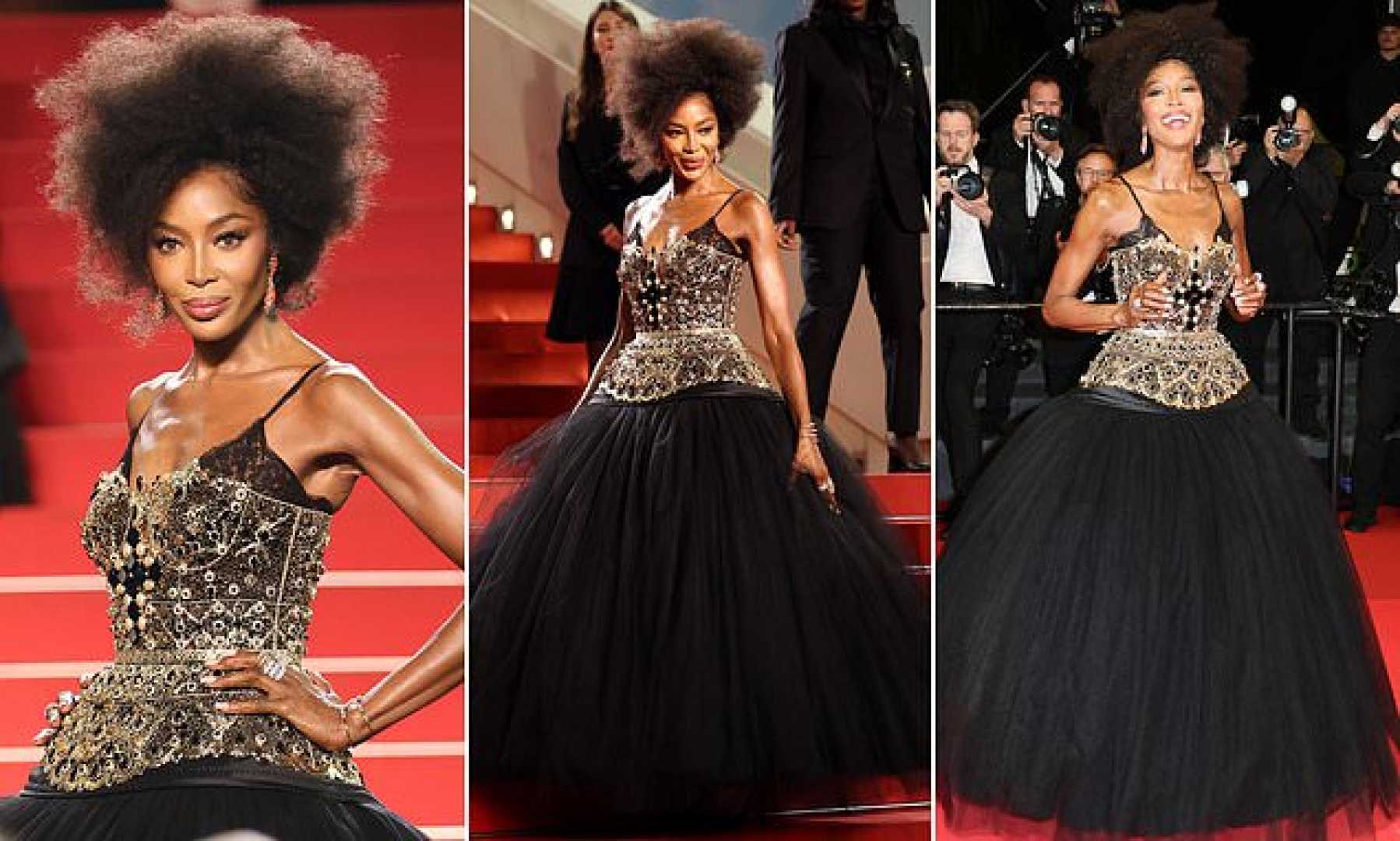 Naomi Campbell Fuori Premiere Red Carpet