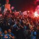 Napoli Fans Celebrating Football Victory