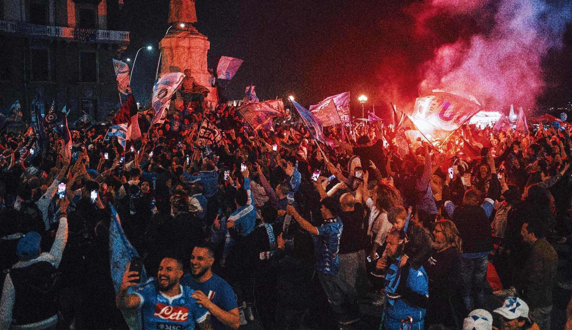 Napoli Fans Celebrating Football Victory