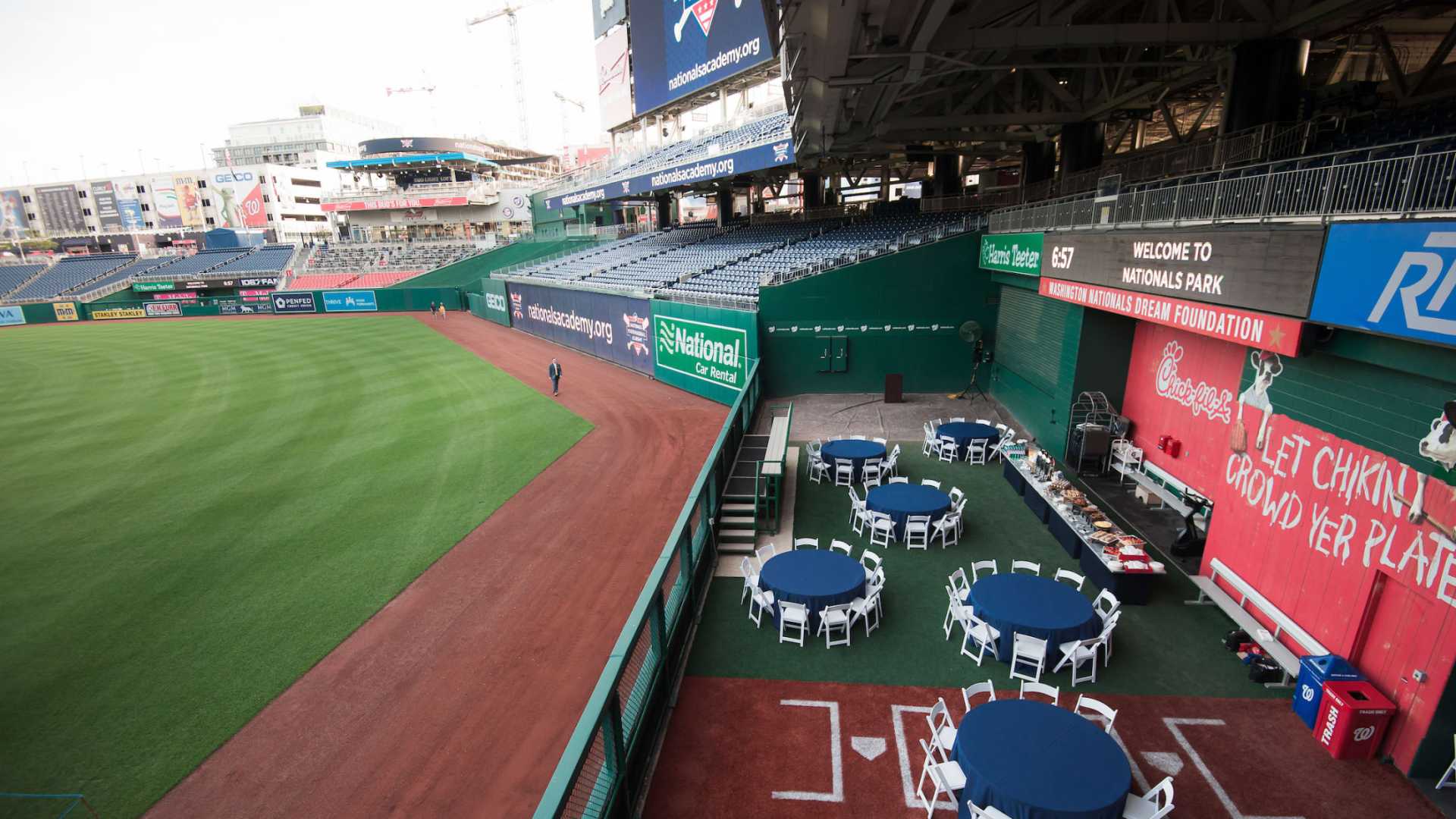 Nationals Bullpen Action During Game