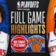 Nba Pistons Knicks Game 5 Highlights