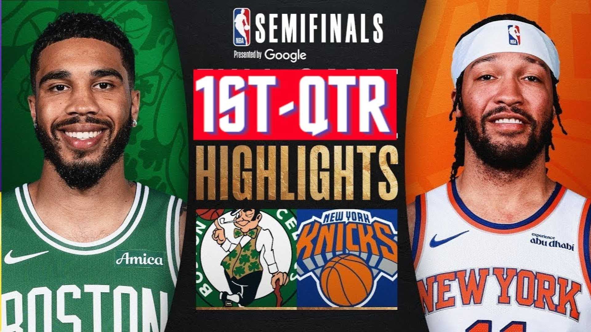 Nba Playoff Highlights Boston Celtics New York Knicks
