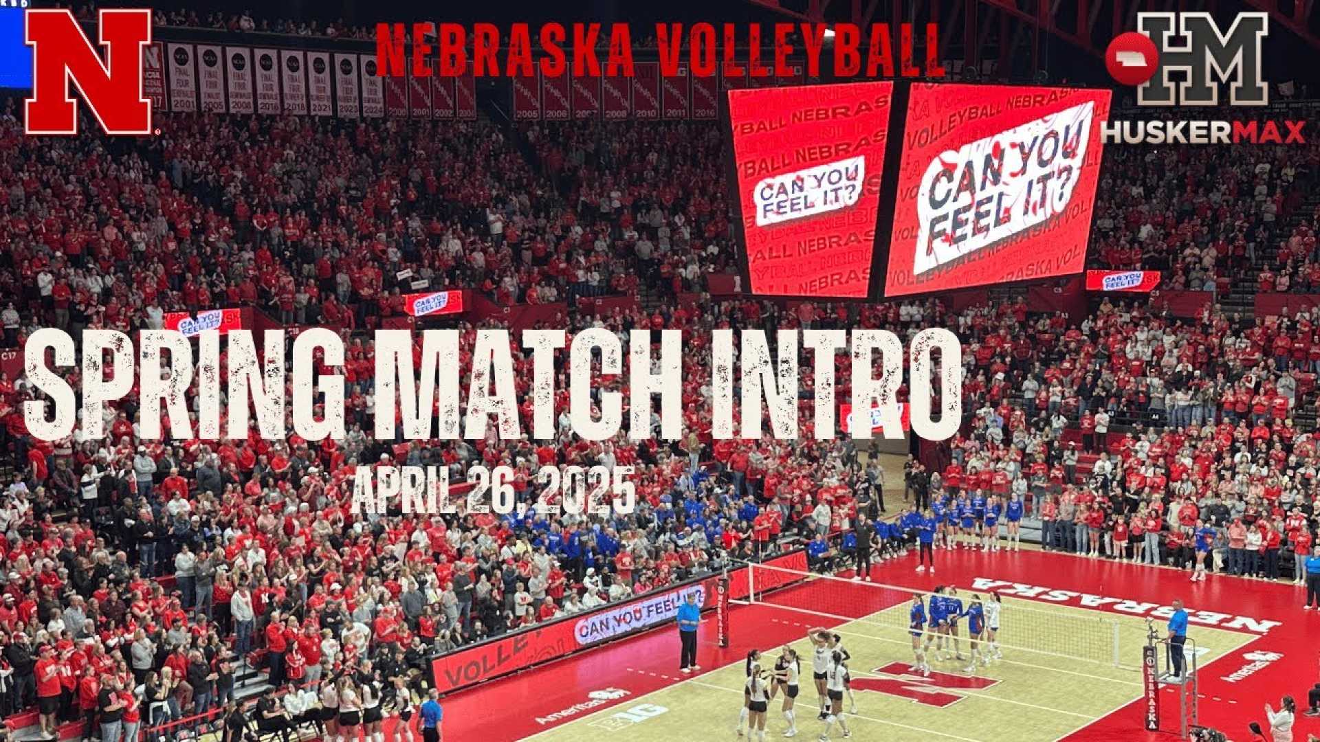 Nebraska Volleyball Match Spring 2025