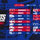 New York Giants 2025 Season Schedule