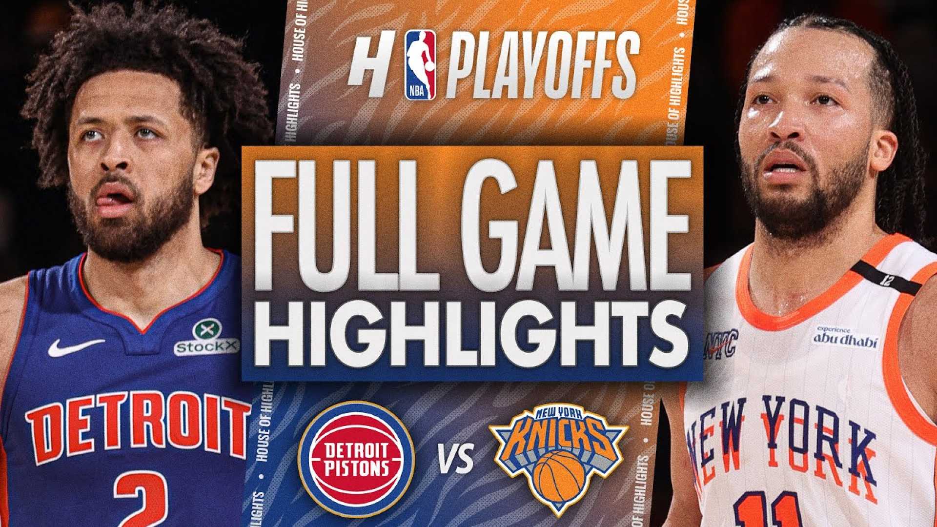 New York Knicks Detroit Pistons Playoff Game