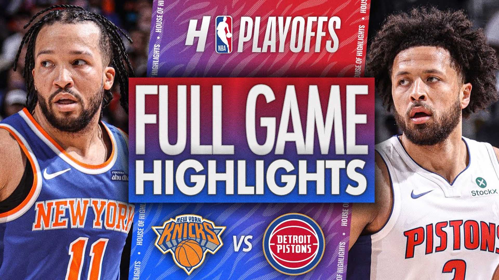 New York Knicks Vs Detroit Pistons Nba Playoffs